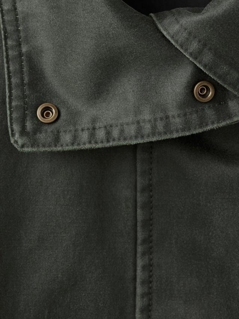 Mango Dark Olive Utility Jacket with Patch Pockets - Picture 5 of 9